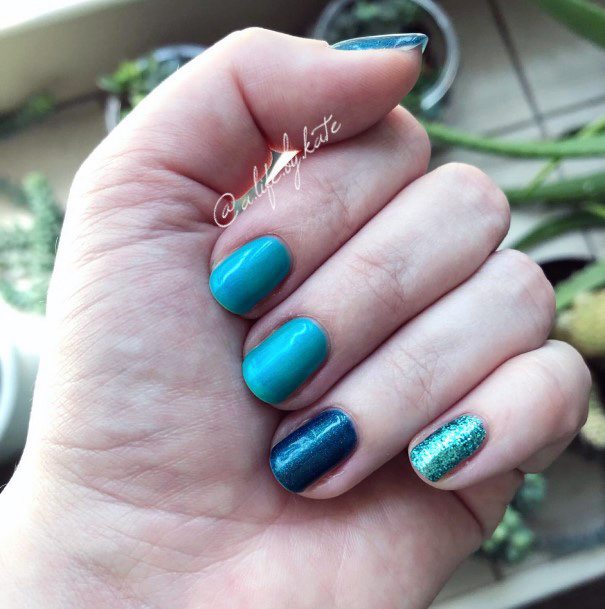 Nail Ideas Womens Teal Turquoise Dress Design
