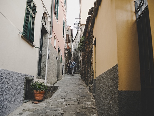 Narrow Downtown Streets Cinque Terre