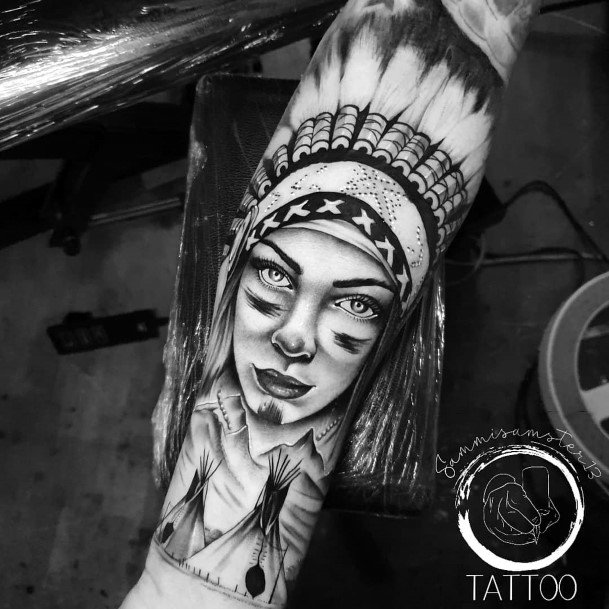 Native American Womens Tattoos