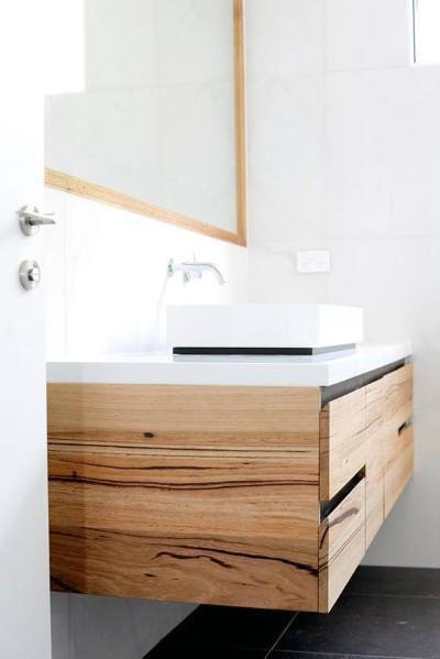 Natrual Wood Bathroom Vanity Ideas