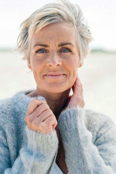 Natural Easy Styling Short Haircuts For Women Over 50