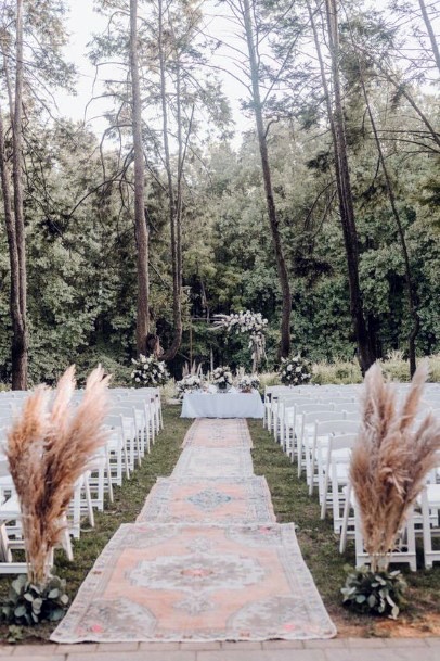 Natural Setting Boho Wedding Decor