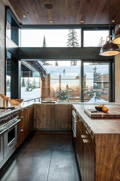 Natural Wood Kitchen Cabinet Ideas