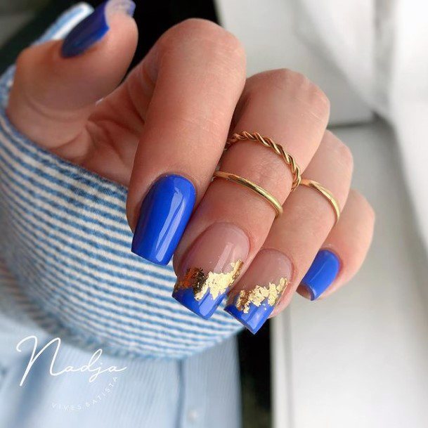 Navy Blue Dress Nails For Girls
