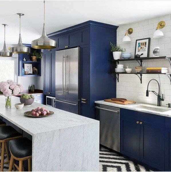 Navy Blue Kitchen Cabinet Ideas