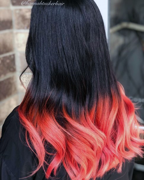 Neat Black Ombre Hairstyles On Female