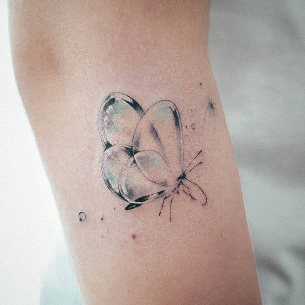 Neat Bubble Tattoo On Female