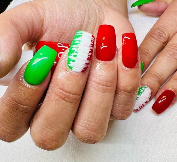 Neat Cinco De Mayo Nail On Female