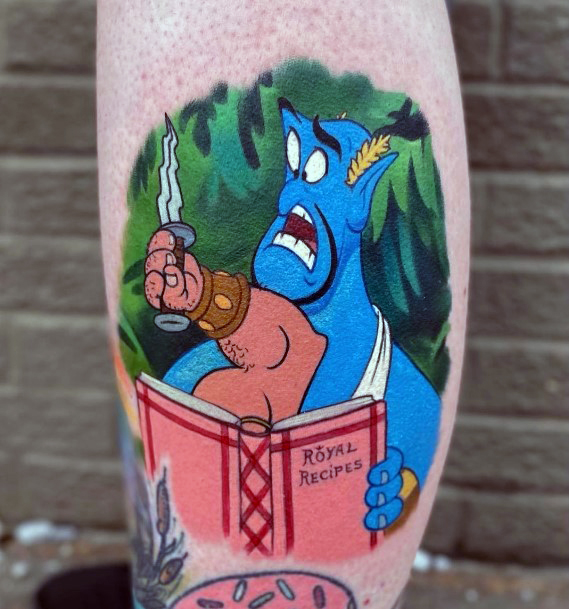 Neat Genie Tattoo On Female