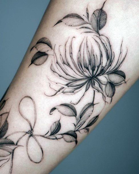 Neat Girly Tattoo On Female