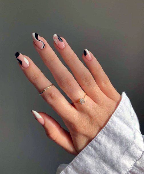 Neat Grey Dress Nail On Female