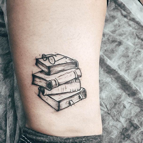 Neat Harry Potter Tattoo On Female