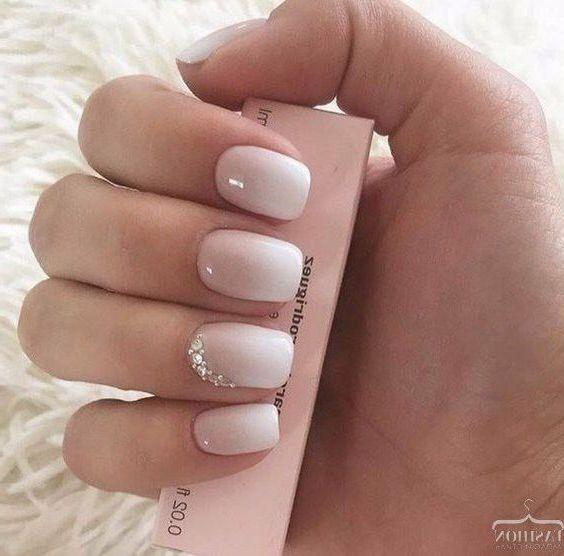 Neat Light Nude Nail On Female