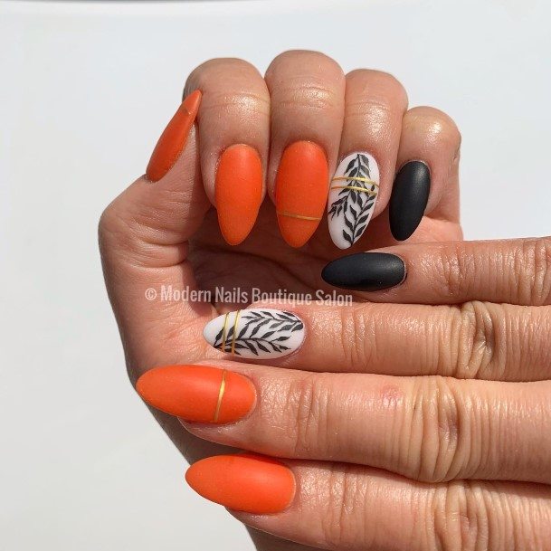 Neat Matte Fall Nail On Female