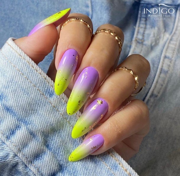 Neat Ombre Nail On Female