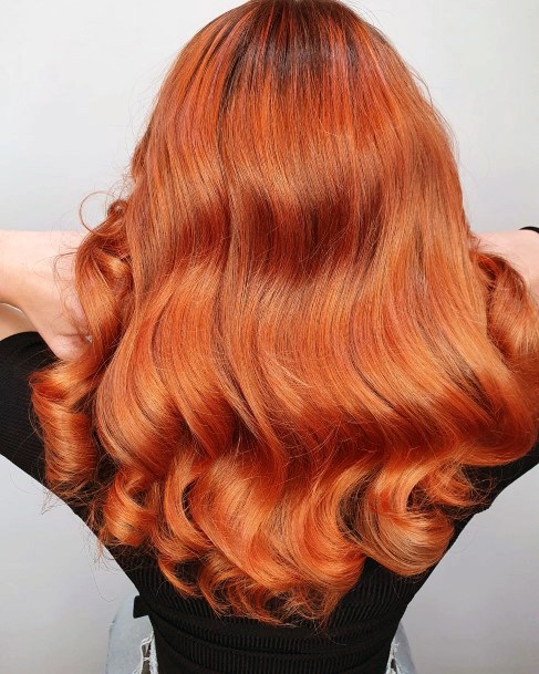 Neat Orange Hairstyles On Female