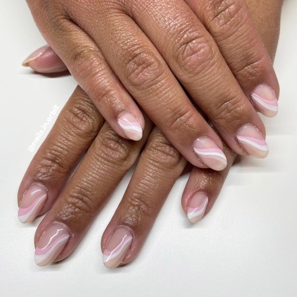 Neat Pale Pink Nail On Female