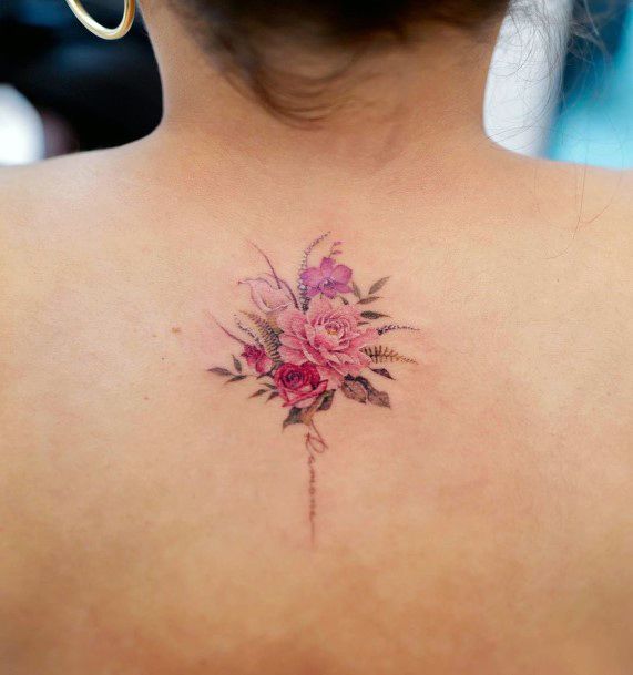 Neat Pretty Tattoo On Female