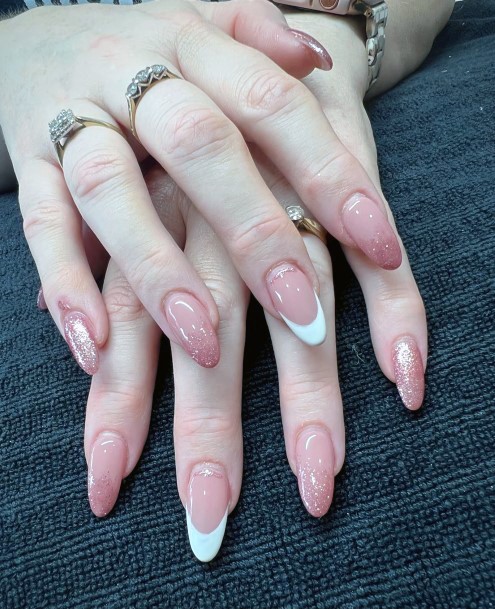 Neat Rose Gold Nail On Female