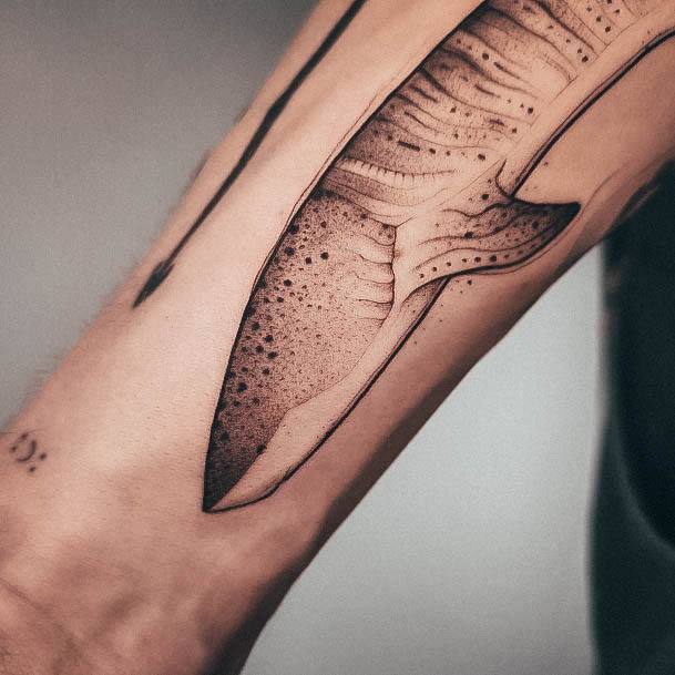 Neat Shark Tattoo On Female