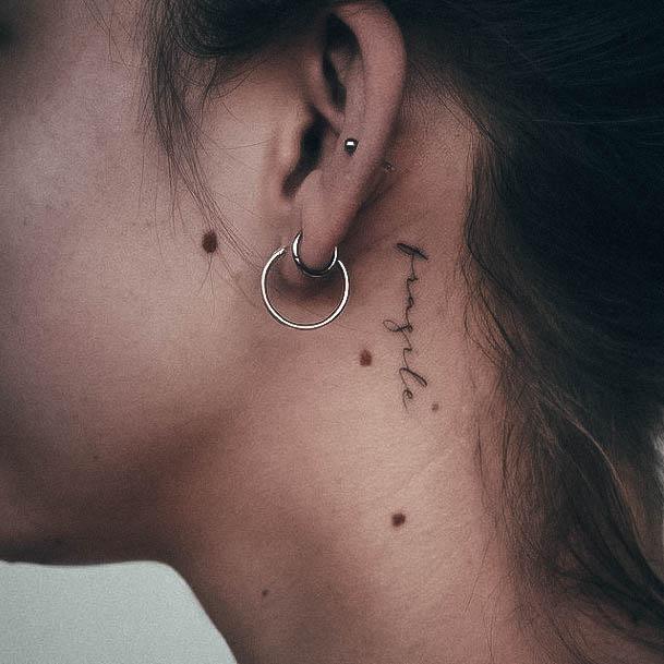 Neat Small Simple Tattoo On Female