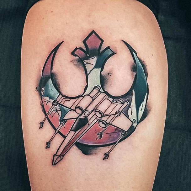 Neat Star Wars Tattoo On Female