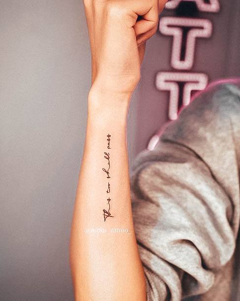 Neat This Too Shall Pass Tattoo On Female