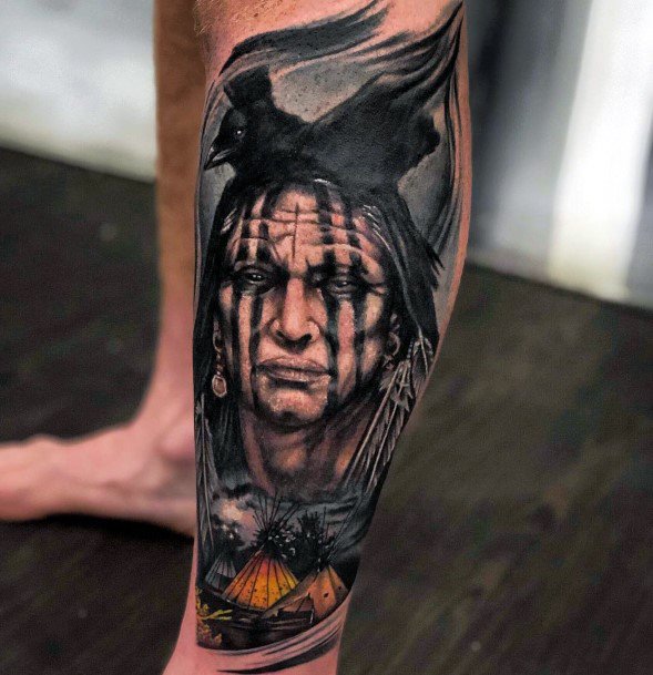 Neat Tipi Tattoo On Female