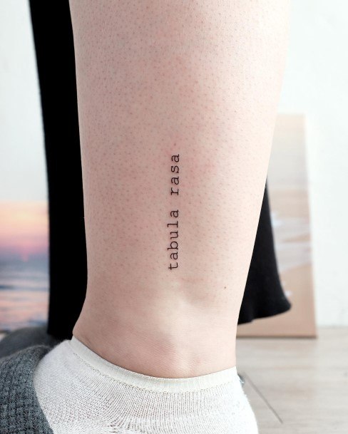 Neat Typewriter Tattoo On Female