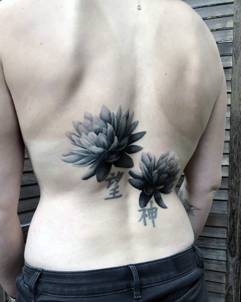 Neat Water Lily Tattoo On Female