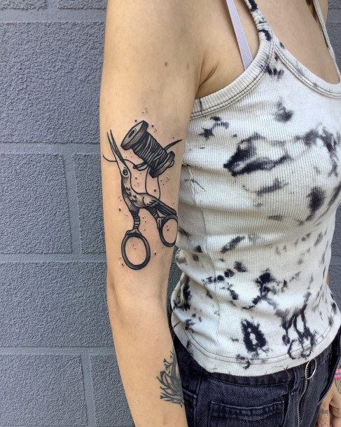 Needle And Thread Womens Tattoos