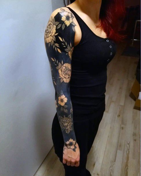 Top 100 Best Negative Space Tattoos For Women - Cool Design Ideas