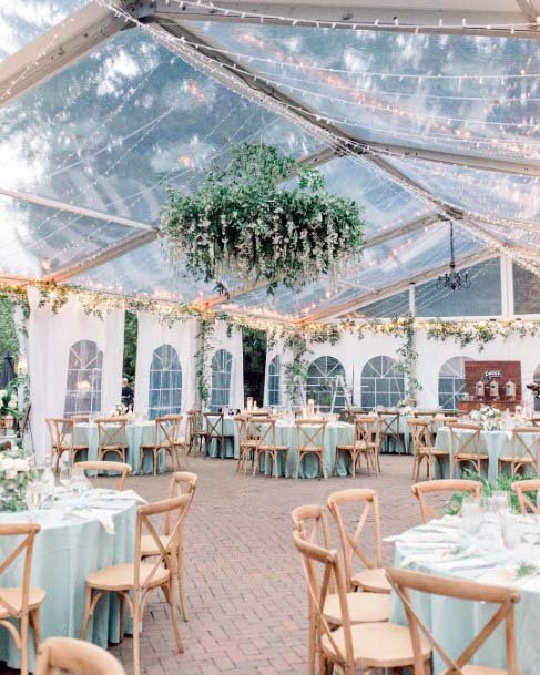 Netted Fabric Wedding Tent Decorations