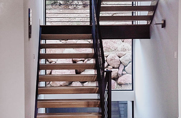 New Custom Home Building Steel Staircase Nice To Have