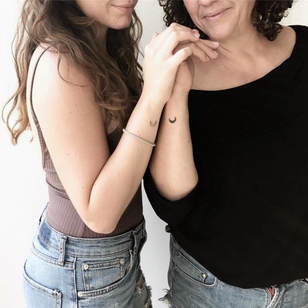 New Moon Tattoo Mother Daughter