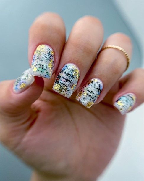 Newspaperic Womens Newspaper Nail Designs