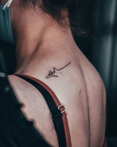 Nice Airplane Tattoos For Women