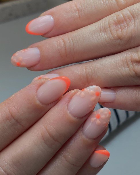 Nice Almond French Nails For Women