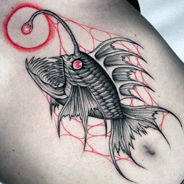 Nice Anglerfish Tattoos For Women