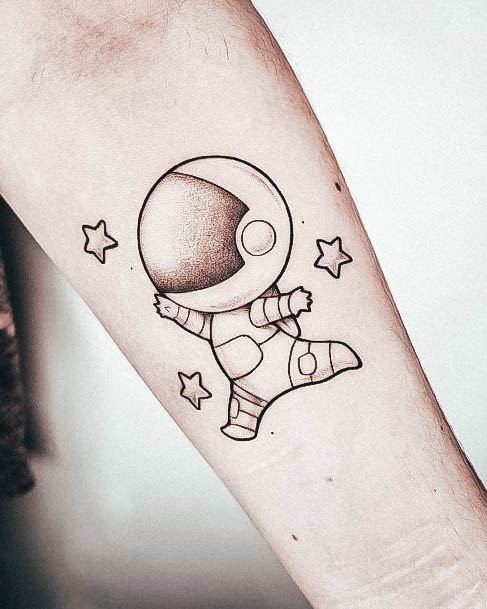 Nice Astronaut Tattoos For Women