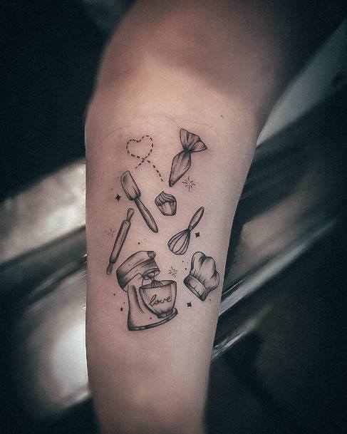 Nice Baking Tattoos For Women