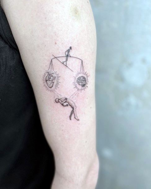 Nice Balance Tattoos For Women