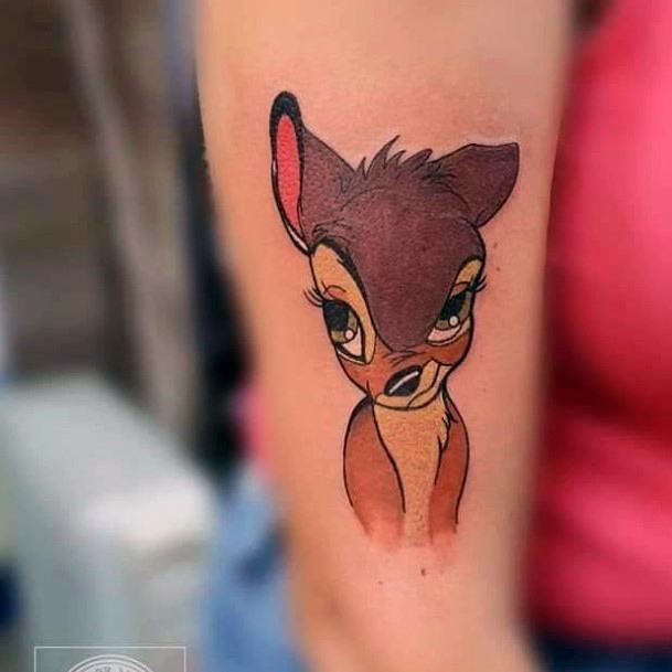 Nice Bambi Tattoos For Women