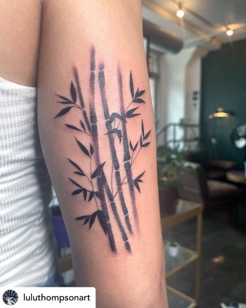 Nice Bamboo Tattoos For Women