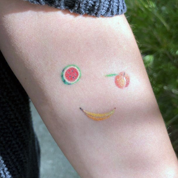 Nice Banana Tattoos For Women