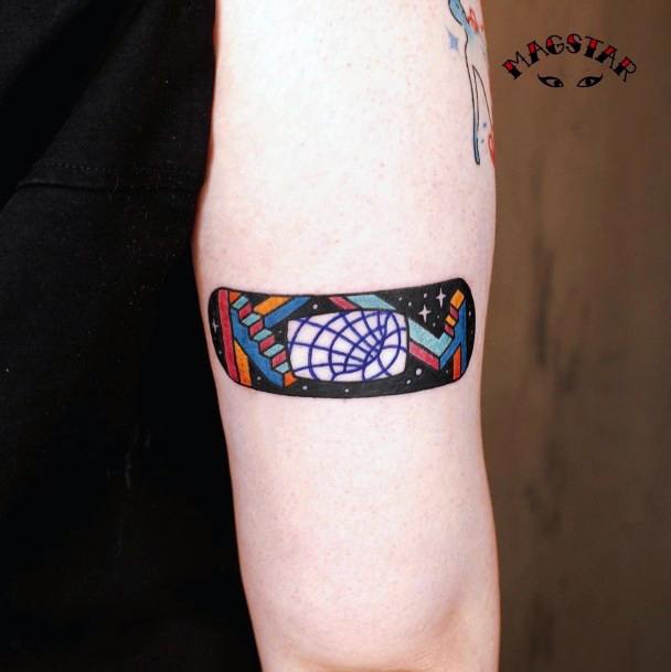 Nice Bandaid Tattoos For Women