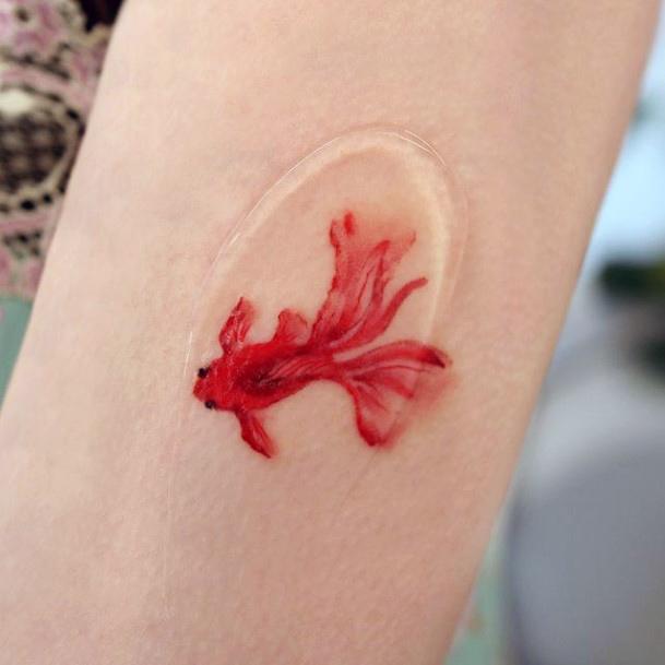 Nice Betta Fish Tattoos For Women