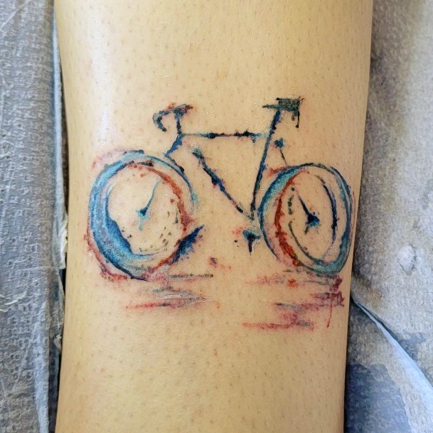 Nice Bicycle Tattoos For Women