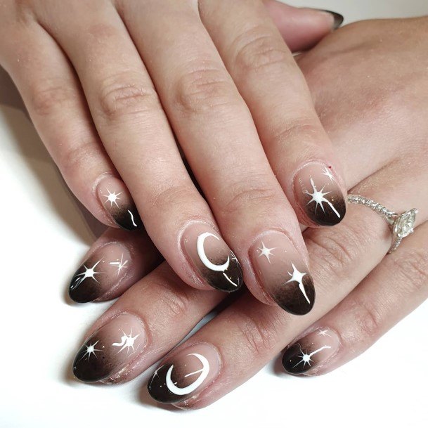 Nice Black Ombre Nails For Women