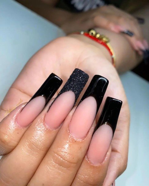 Nice Black Prom Nails For Women